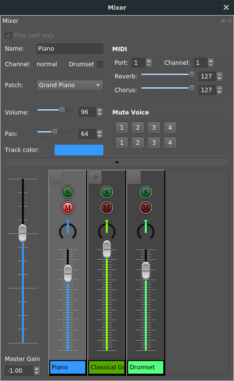 l'audio mixer, un outil fort bien pratique
